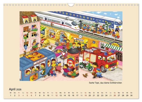Produktbild: Wimmelbilder (Wandkalender 2026 DIN A3 quer), CALVENDO Monatskalender