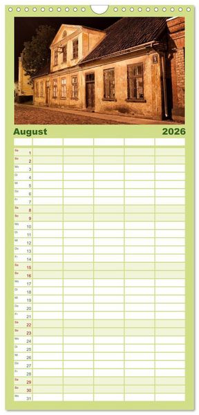 Produktbild: Familienplaner 2026 - Lettland - Streifz&uuml;ge durch das mittlere Baltikum mit 5 Spalten (Wandkalender, 21 x 45 cm) CALVENDO