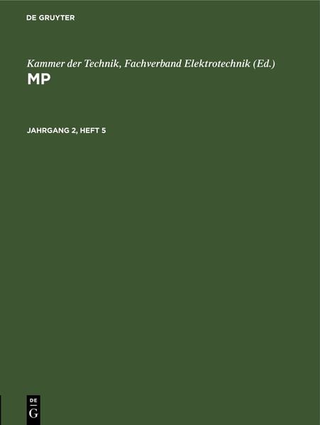Produktbild: MP / MP. Jahrgang 2, Heft 5