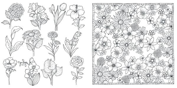 Produktbild: Bl&uuml;tentraum &ndash; Florale Motive ausmalen