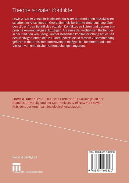 Produktbild: Theorie sozialer Konflikte