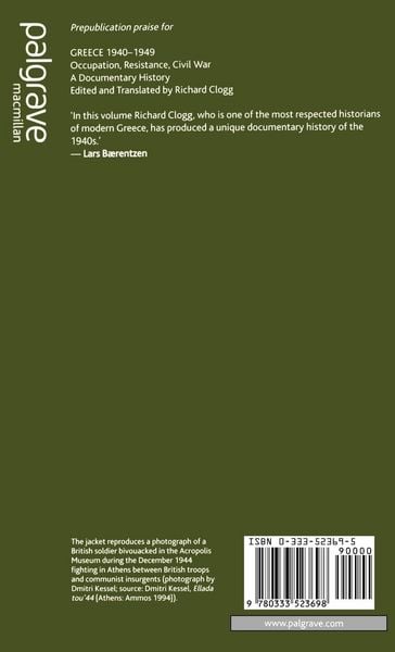 Produktbild: Greece 1940-1949: Occupation, Resistance, Civil War
