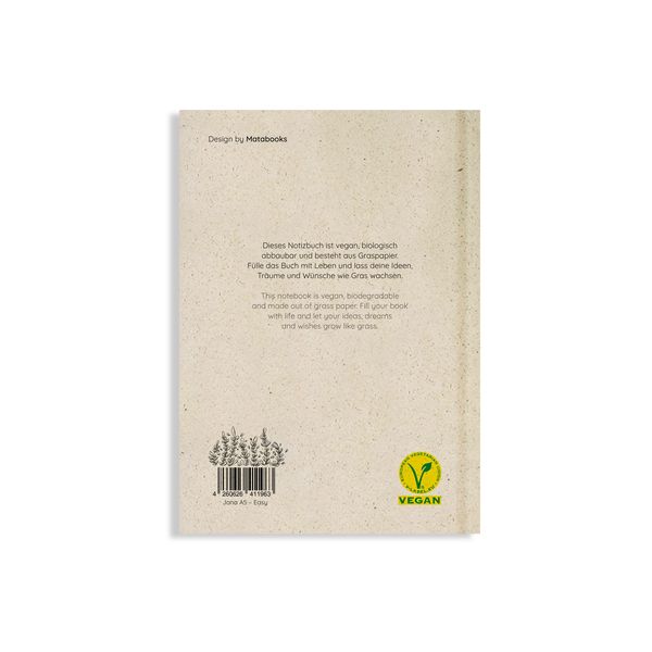 Produktbild: matabooks - Jana Notizbuch A5 "Easy" (blanko, farbig)