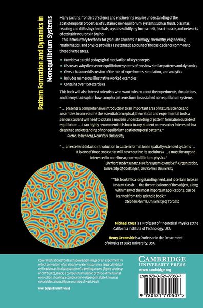 Produktbild: Pattern Formation and Dynamics in Nonequilibrium Systems
