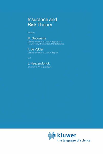 Produktbild: Insurance and Risk Theory