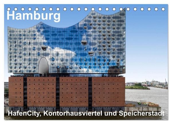 Produktbild: Hamburg. HafenCity, Kontorhausviertel und Speicherstadt. (Tischkalender 2026 DIN A5 quer), CALVENDO Monatskalender