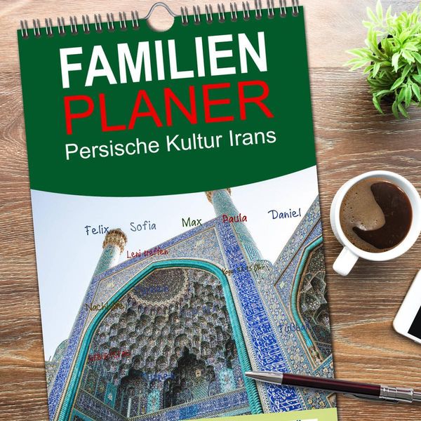 Produktbild: Familienplaner 2026 - Persische Kultur Irans mit 5 Spalten (Wandkalender, 21 x 45 cm) CALVENDO