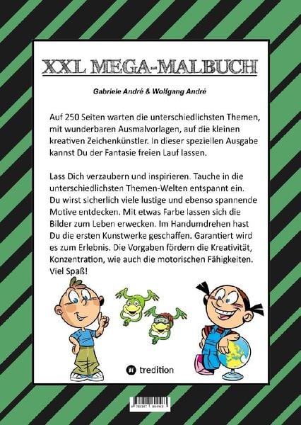 Produktbild: Mega Malbuch - 250 Seiten - Lustige Motive - Spannende Themen - Verschiedene Welten - ein Abenteuer f&uuml;r Zeichner