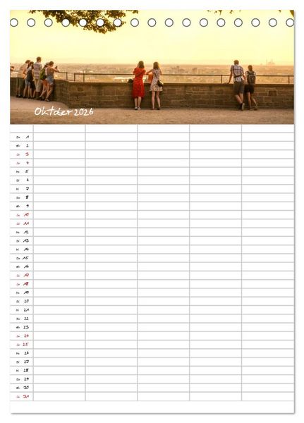 Produktbild: Heidelberger Familienkalender (Tischkalender 2026 DIN A5 hoch), CALVENDO Monatskalender
