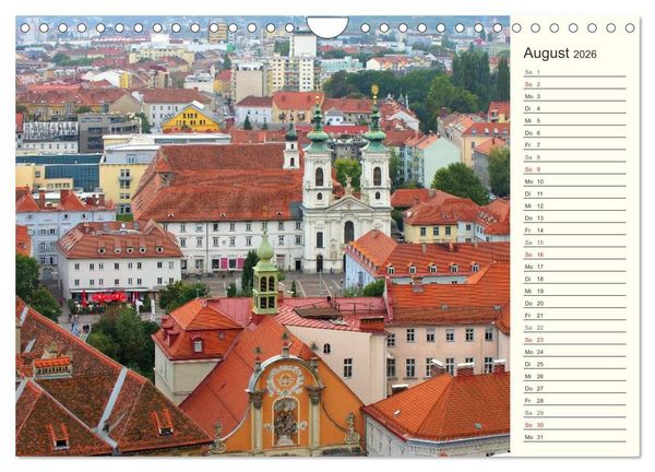 Produktbild: Graz - Metropole der Steiermark (Wandkalender 2026 DIN A4 quer), CALVENDO Monatskalender