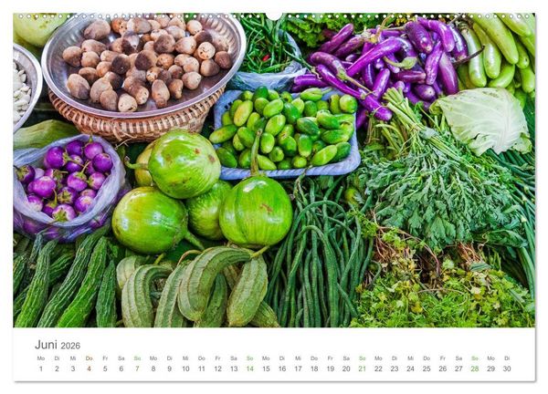 Produktbild: M&auml;rkte in S&uuml;dostasien (hochwertiger Premium Wandkalender 2026 DIN A2 quer), Kunstdruck in Hochglanz