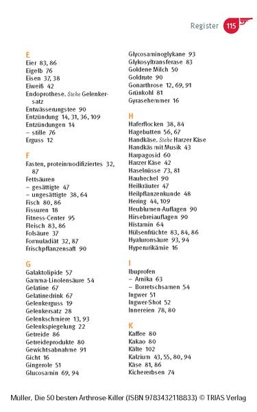 Produktbild: Die 50 besten Arthrose-Killer