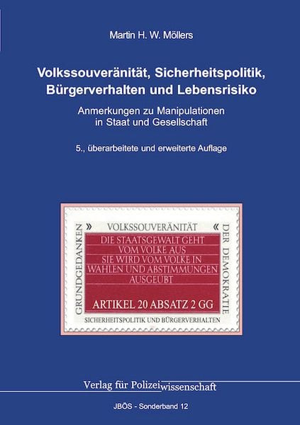 Produktbild: Volkssouver&auml;nit&auml;t, Sicherheitspolitik, B&uuml;rgerverhalten und Lebensrisiko