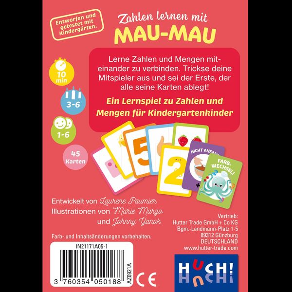 Produktbild: Zahlen lernen mit Mau-Mau - Zahlen und Mengen (Spiel)