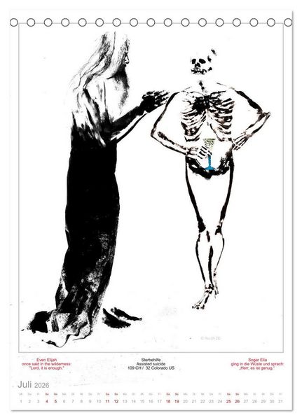 Produktbild: TOTENTANZ HERRENWAHL Haiku Zenga Photo DANCE OF DEATH MEN'S CHOICE (Tischkalender 2026 DIN A5 hoch), CALVENDO Monatskalender