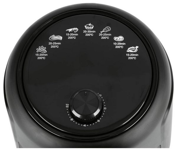 Produktbild: GourmetMaxx Hei&szlig;luft-Fritteuse 2,3l 1000W schwarz Hei&szlig;luft-Fritteuse 1000W Schwarz