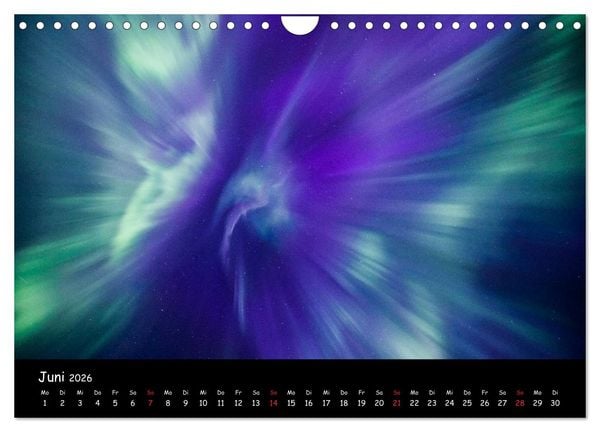 Produktbild: Nordlichtkalender (Wandkalender 2026 DIN A4 quer), CALVENDO Monatskalender