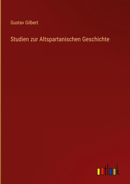 Produktbild: Studien zur Altspartanischen Geschichte
