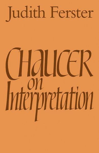 Produktbild: Chaucer on Interpretation
