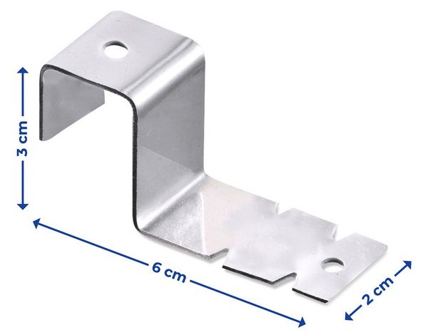 Produktbild: Fensterhaken 8er Set, f&uuml;r Fensterrahmen bis 1,8 cm geeignet