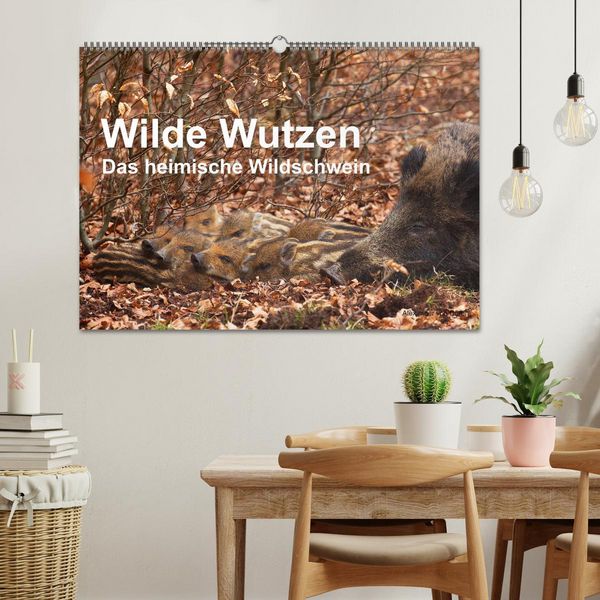 Produktbild: Wilde Wutzen. Das heimische Wildschwein (Wandkalender 2026 DIN A2 quer), CALVENDO Monatskalender