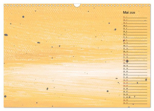 Produktbild: Pastellbunter DIY-Bastelkalender (Wandkalender 2026 DIN A3 quer), CALVENDO Monatskalender