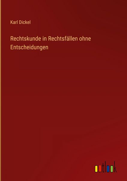 Produktbild: Rechtskunde in Rechtsf&auml;llen ohne Entscheidungen