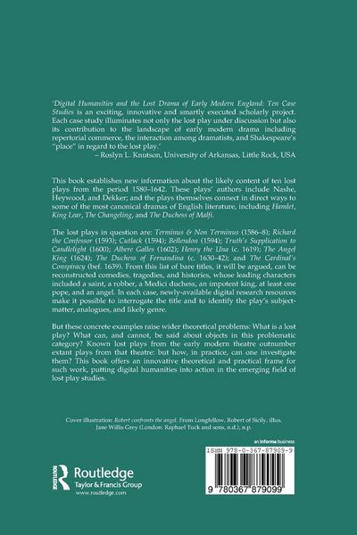 Produktbild: Digital Humanities and the Lost Drama of Early Modern England