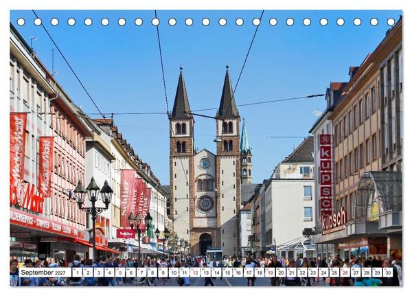 Produktbild: W&uuml;rzburg Idylle am Main (Tischkalender 2027 DIN A5 quer), CALVENDO Monatskalender