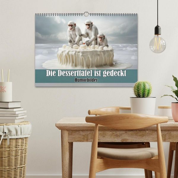 Produktbild: Die Desserttafel ist gedeckt - Humorbilder (Wandkalender 2026 DIN A3 quer), CALVENDO Monatskalender