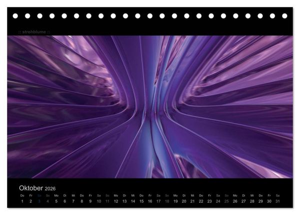 Produktbild: Abstrakte Kunst (Tischkalender 2026 DIN A5 quer), CALVENDO Monatskalender
