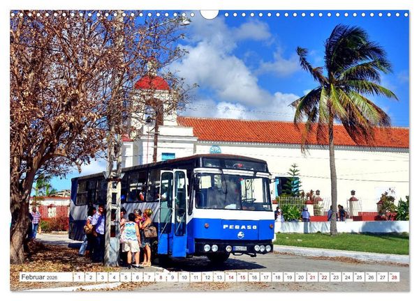 Produktbild: Omnibus-Welt - Autobusse in Kuba (Wandkalender 2026 DIN A3 quer), CALVENDO Monatskalender