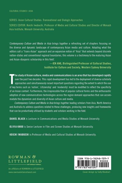 Produktbild: Contemporary Culture and Media in Asia