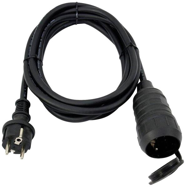 Produktbild: Eurolite 30245695 Strom Verl&auml;ngerungskabel 16A Schwarz 3m H07RN-F 3G 1,5mm&sup2;