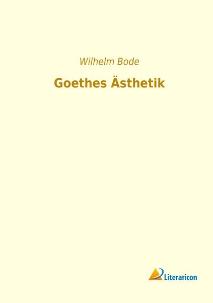 Produktbild: Goethes &Auml;sthetik
