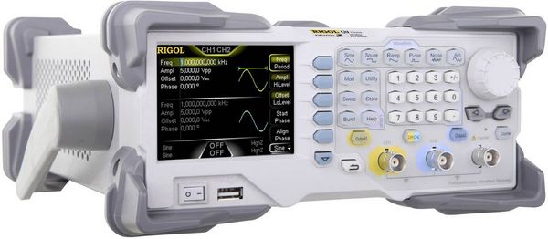 Produktbild: Rigol DG1022Z Funktionsgenerator netzbetrieben 1 &micro;Hz - 25 MHz 2-Kanal Sinus, Rechteck, Dreieck, Rauschen, Arbitr&auml;r