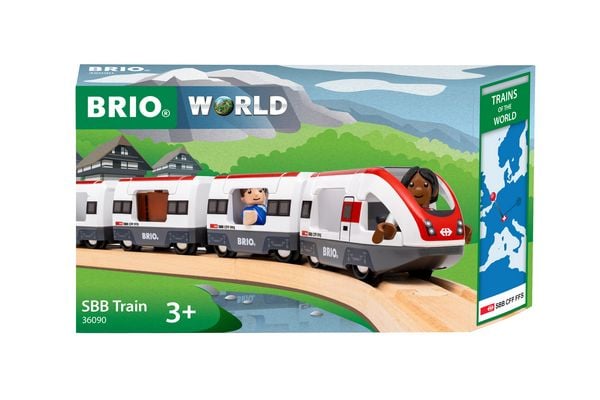 Produktbild: BRIO World &ndash; 36090 Trains of the World SBB-Zug | Spielzeugzug f&uuml;r Kinder ab 3 Jahren