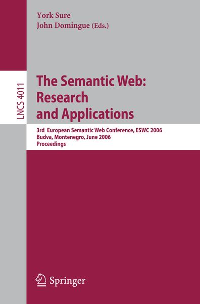 Produktbild: The Semantic Web: Research and Applications