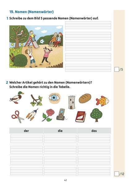 Produktbild: &Uuml;bungsheft mit Tests in Deutsch 1. Klasse