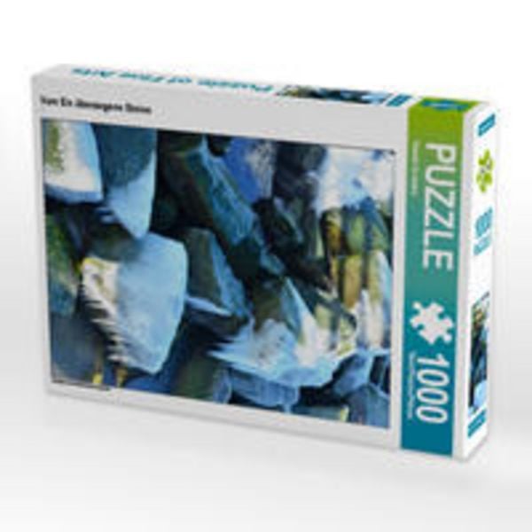 CALVENDO Puzzle Vom Eis überzogene Steine 1000 Teile Lege-Größe 48 x 64 cm Foto-Puzzle Bild von Renate Grobelny