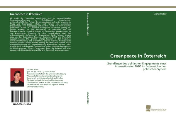 Greenpeace in Österreich, Taschenbuch von Michael Ritter, Südwestdeutscher Verlag für Hochschulschriften, 9783838131184