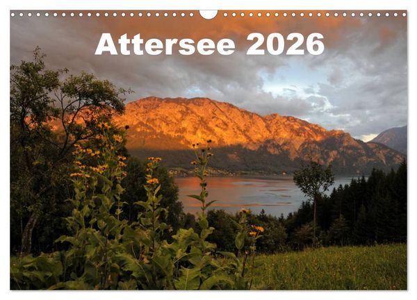 Attersee im Salzkammergut 2026 (Wandkalender 2026 DIN A3 quer), CALVENDO Monatskalender
