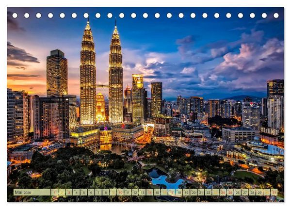 Produktbild: Reise durch Asien - Malaysia (Tischkalender 2026 DIN A5 quer), CALVENDO Monatskalender