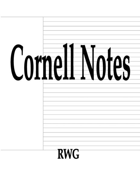Produktbild: Cornell Notes