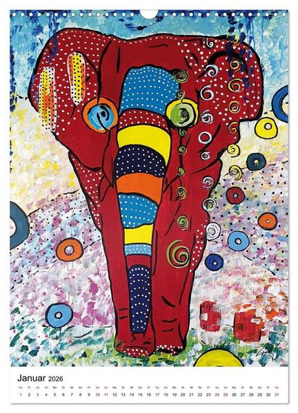 Produktbild: Pop Art Animals - Atelier Zippo (Wandkalender 2026 DIN A3 hoch), CALVENDO Monatskalender