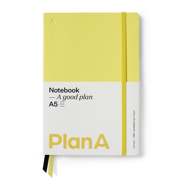 Produktbild: Notizbuch A5 Softcover Liniert Lemon Yellow