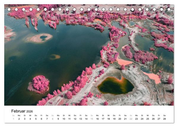 Produktbild: Die Lausitz im faszinierenden Infrarotlicht (Tischkalender 2026 DIN A5 quer), CALVENDO Monatskalender