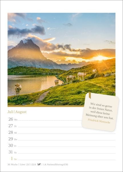 Produktbild: Momente der Achtsamkeit Wochenkalender 2027 - Wochenkalender mit Zitaten