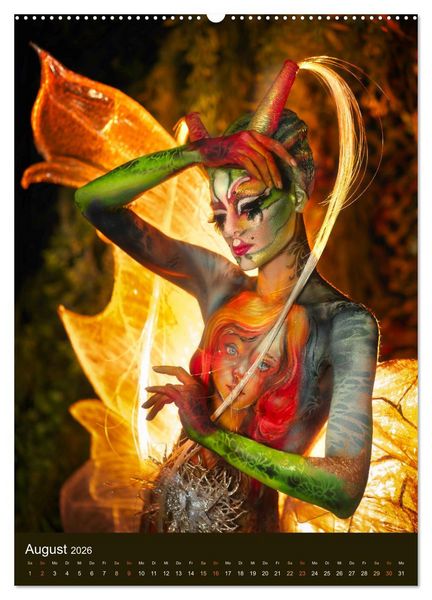 Produktbild: Bodypainting Adventures (hochwertiger Premium Wandkalender 2026 DIN A2 hoch), Kunstdruck in Hochglanz