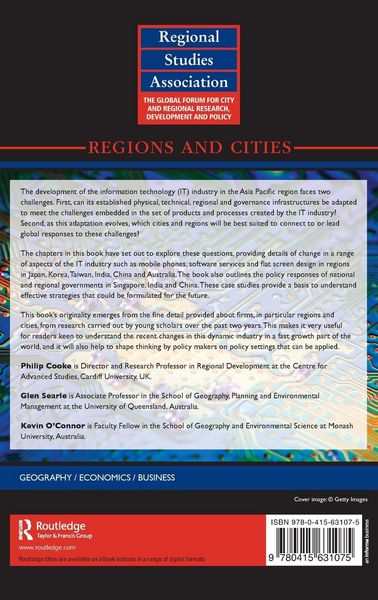 Produktbild: The Economic Geography of the IT Industry in the Asia Pacific Region